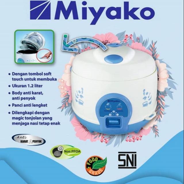 Miyako MCM512C – Magic Com 1.2 Liter 3in1 300 Watt Minimalis Rice Cooker Harga Terbaik