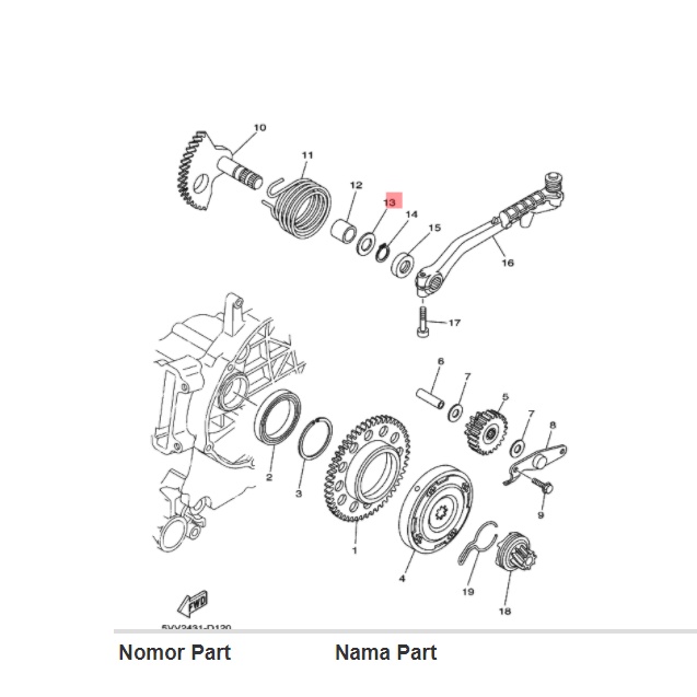 washer plate ring as selah engkol nouvo mio lama sporty smile soul fino karbu original ygp 90201-154e8