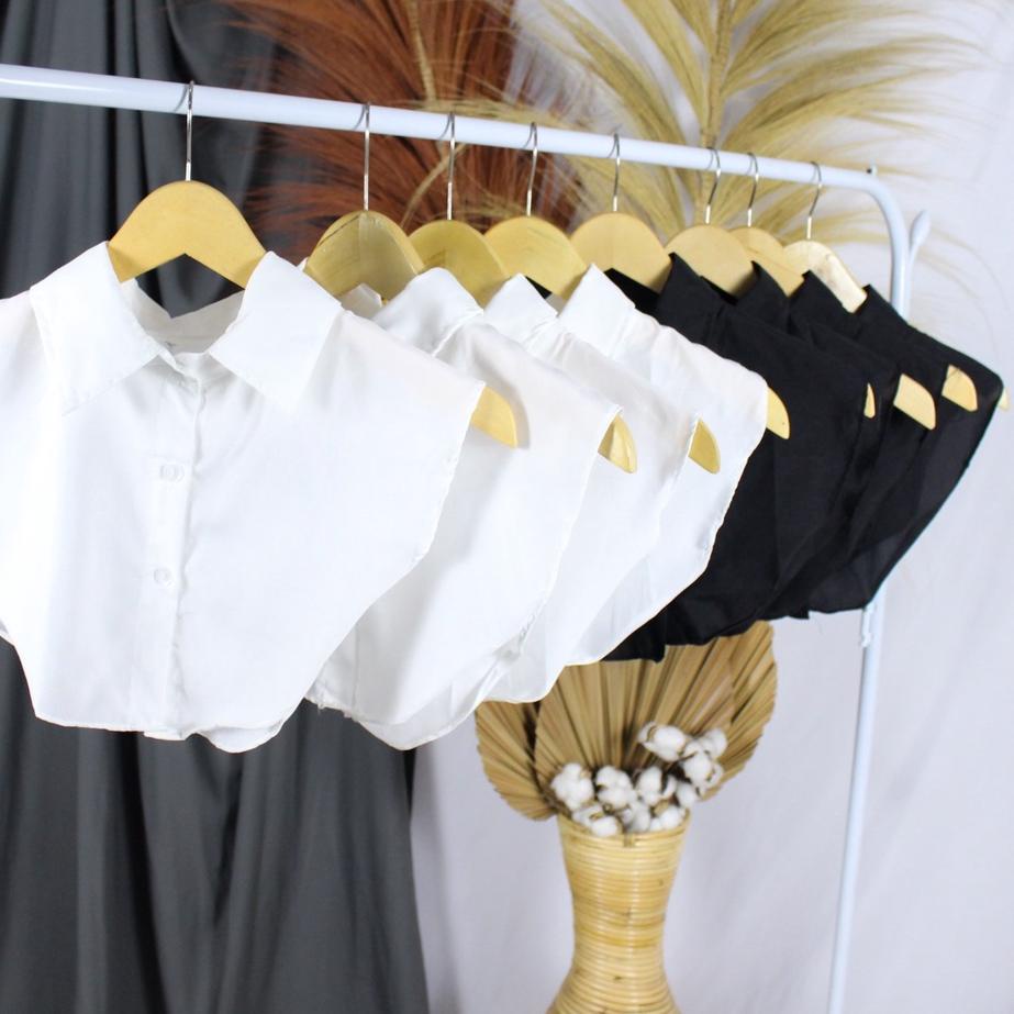 【FRE⚡H】/MR Fake Collar Kerah Kemeja Palsu Manset Leher Buat Dalaman Baju SweaterMR Fake Collar Kerah