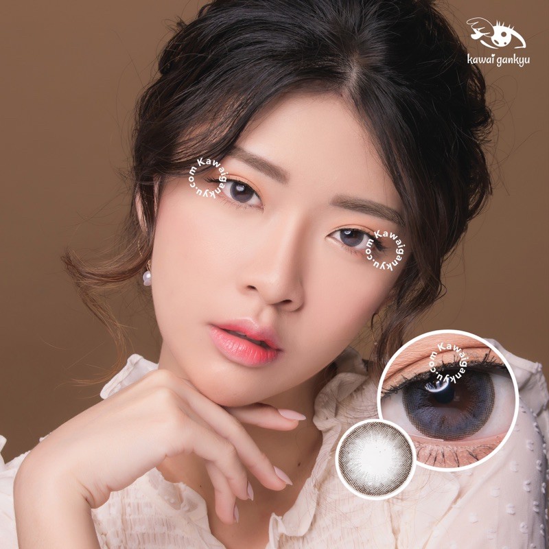 Kawai Gankyu softlens Dreamcolor mini emma gray (1botol)