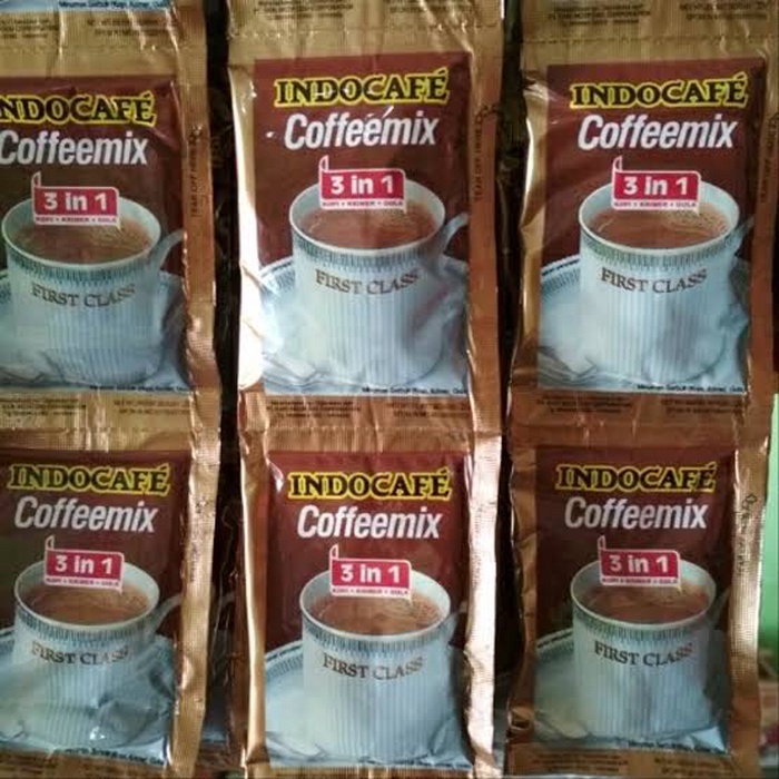 

INDOCAFE COFFEEMIX 3IN1 KOPI KRIMER GULA FIRST CLASS SACHET 10X20GR