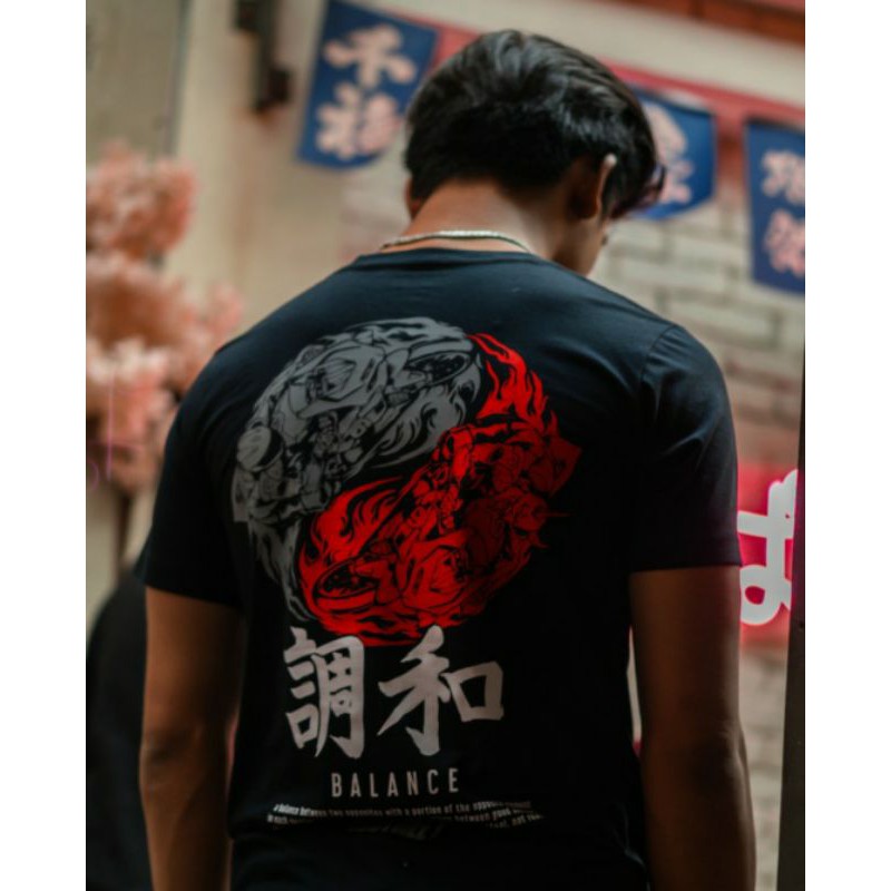 T-SHIRT PROSTREET YIN AND YANG ORIGINAL BLACK