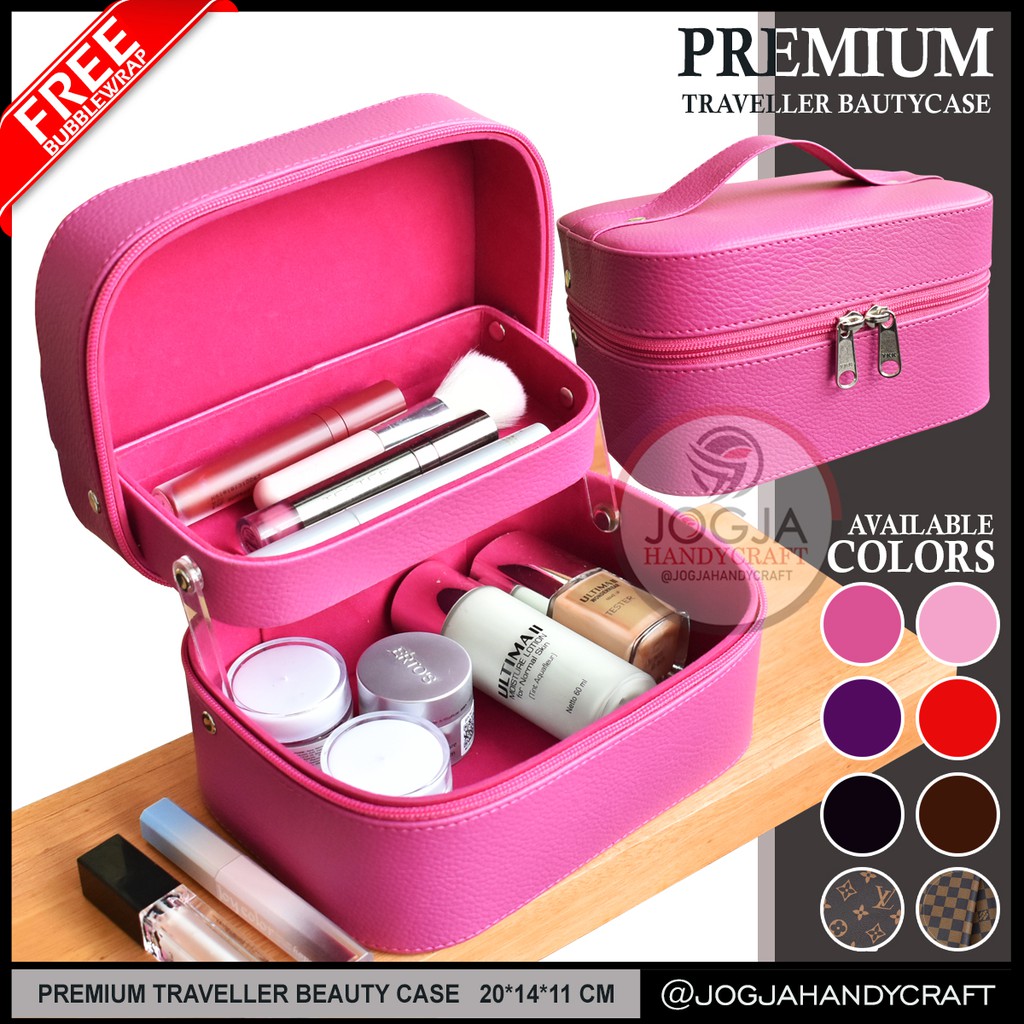 Super Rapih Traveller Beautycase / Case makeup / Travel Tas Kosmetik Pouch Jogja Handycraft