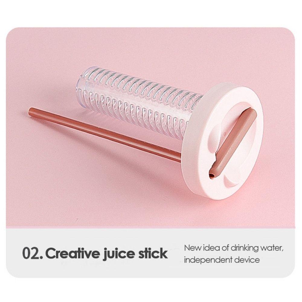 SOLIGHTER 670/800ML Straw Cup Cute Transparent Outdoor Cups Filter