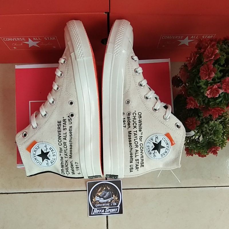 SEPATU CONV3RSEE 70S HIGH x OFF WHITE  PREMIUM BNIB