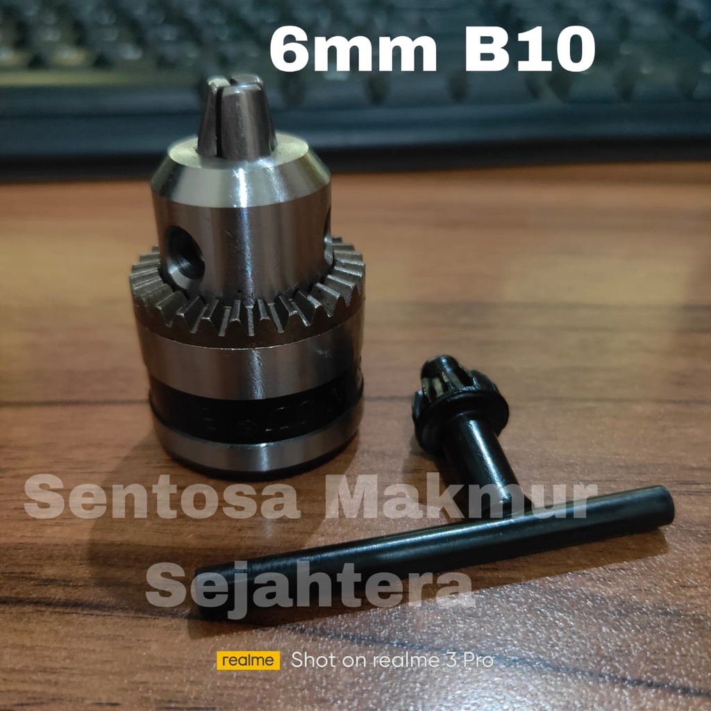 Kepala Bor 6mm B10 ( Tanpa Drat ) Kepala Bor 6mm Cones Polos 0.6mm-6mm