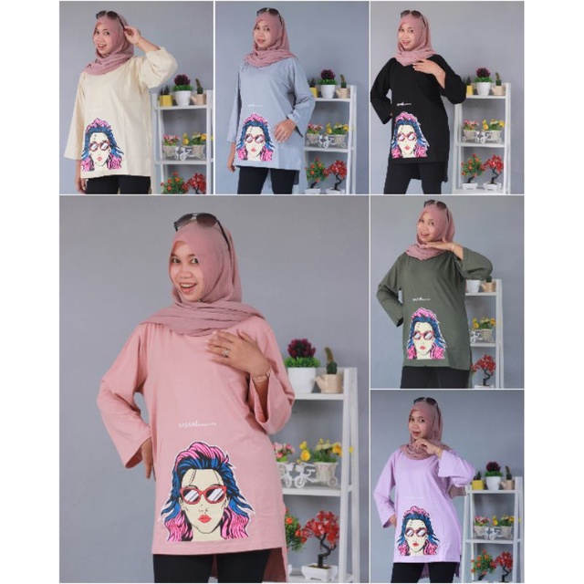 ATASAN OVERSIZE COMBED BY RASANI FASHION KAOS DEWASA TERBARU MOTIF KEKINIAN