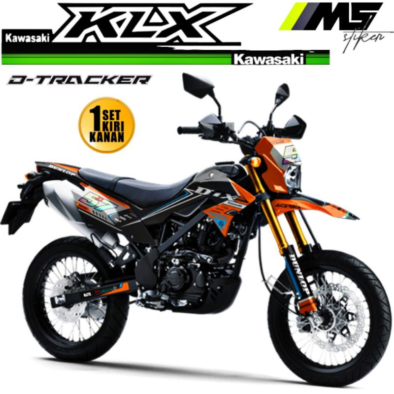 Decal Sticker Striping Variasi Fullbody KLX DTRACKER 150 2016-2022 - Decal DTRACKER New - Decal DTRA