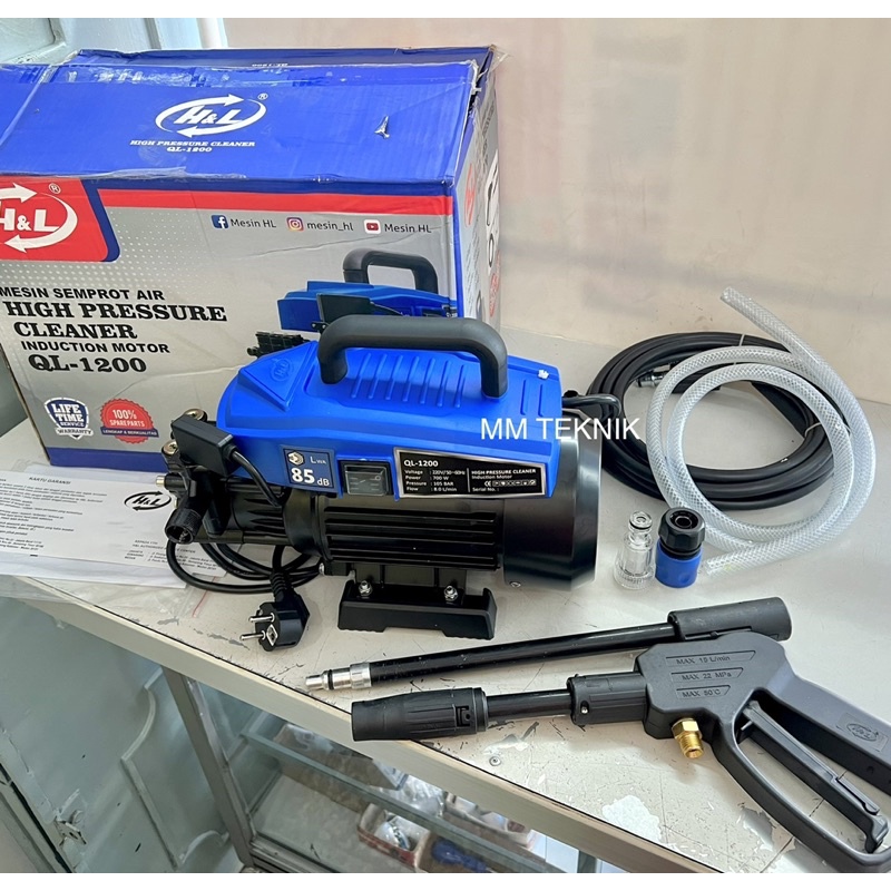 H&L QL 1200 Jet Cleaner Mesin Cuci Mobil Motor High Pressure Mesin Cuci Motor Mobil