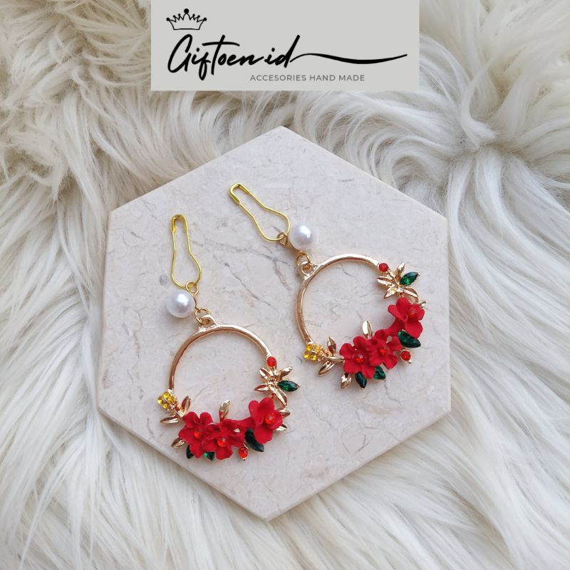 Anting Hihab/Anting Fashion Wanita/ kode Flo