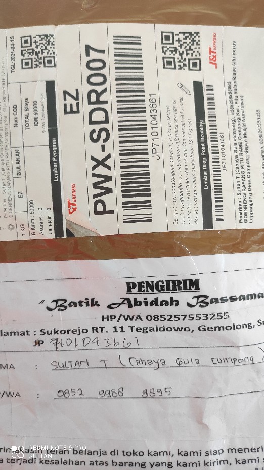 Batik Solo Modern Tumpal Hitam Set Sarung Dan Baju Koko(full Furing)