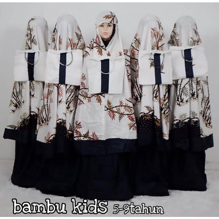 Grosir Mukena Anak Batik Bambu Kids 5-9 Tahun - Jogja Sajadah