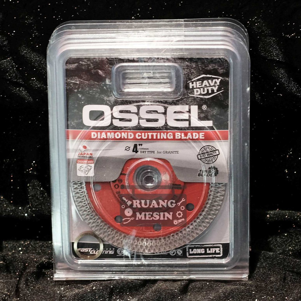 Pisau Potong Keramik 4 inchi Dry Heavy Duty Turbo OSSEL