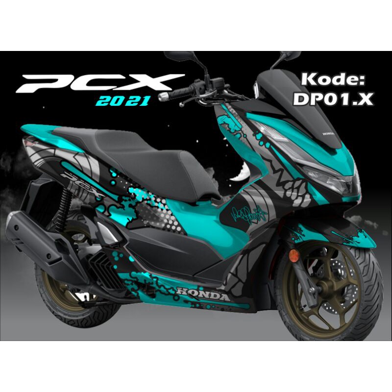 decal new PCX 2021 terbaru PCX shark full body/PCX TERBARU/costum PCX 160