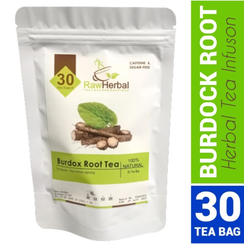 Burdock Root Tea : Detox, Digestion &amp; Immune - 30 Tea Bag