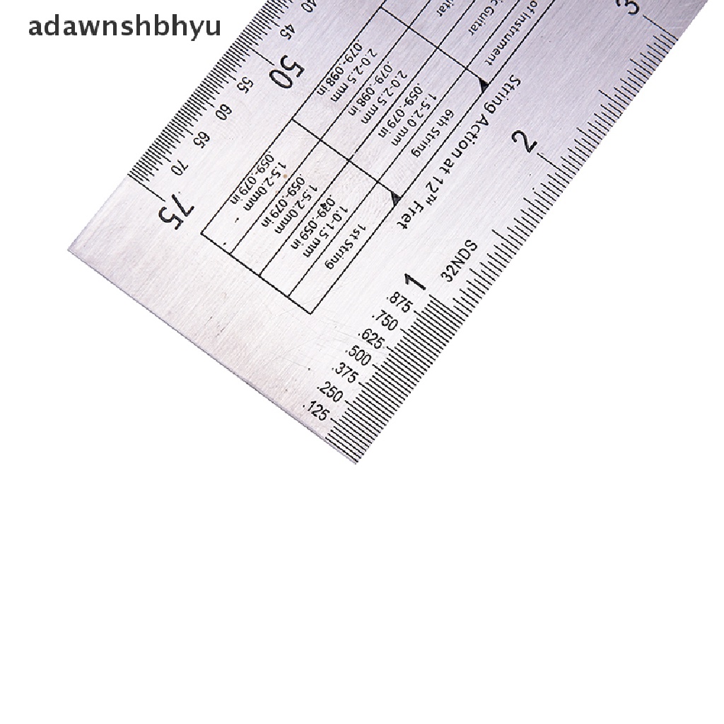 Adawnshbhyu Steel String Action Gauge Ruler Guide Setup Luthier Pengukur Untuk Bass Gitar