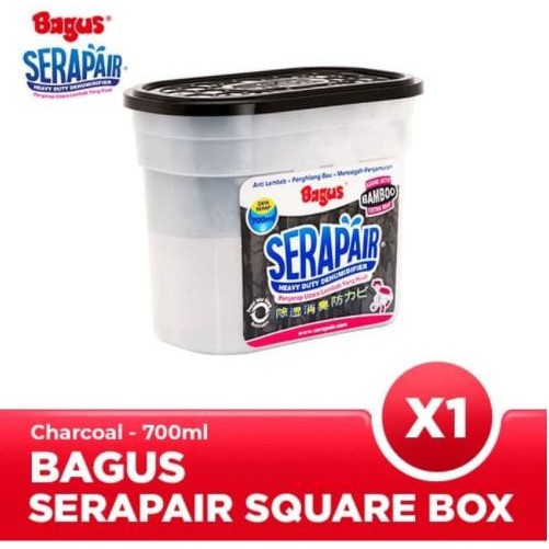 Bagus Serap Air / serapair Square Box 700 ml Charcoal