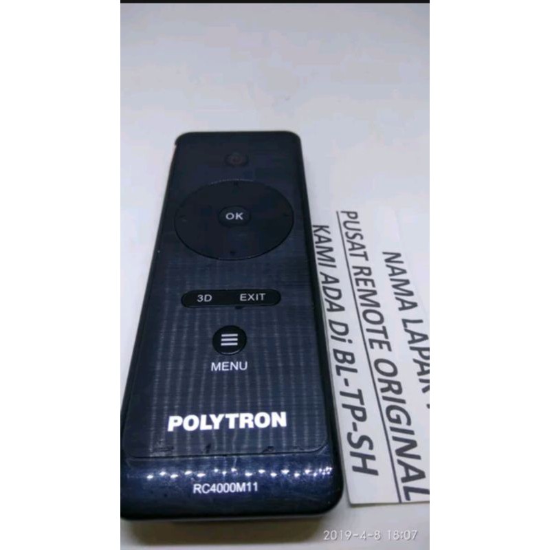 REMOTE REMOT SMART TV POLYTRON RC4000M11 ORIGINAL ASLI