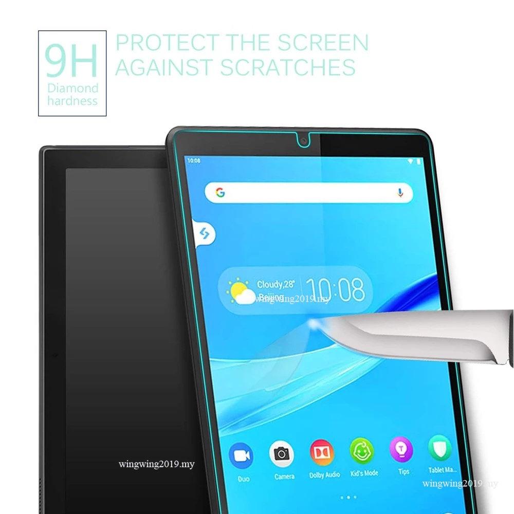 (2 Pak) Pelindung Layar Tempered Glass Full Cover Untuk Tablet Lenovo Tab M8 (HD) 8.0 2019 TB-8505F TB-8505X