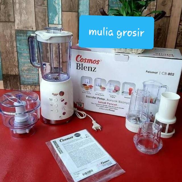 Blender Cosmos Plastik 4in1 1.2L CB 802