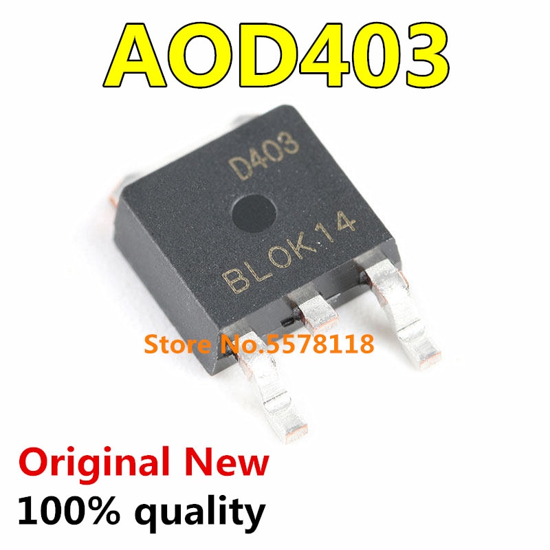10pcs Aod403 D403 To-252 30v 85a P Channel Mosfet