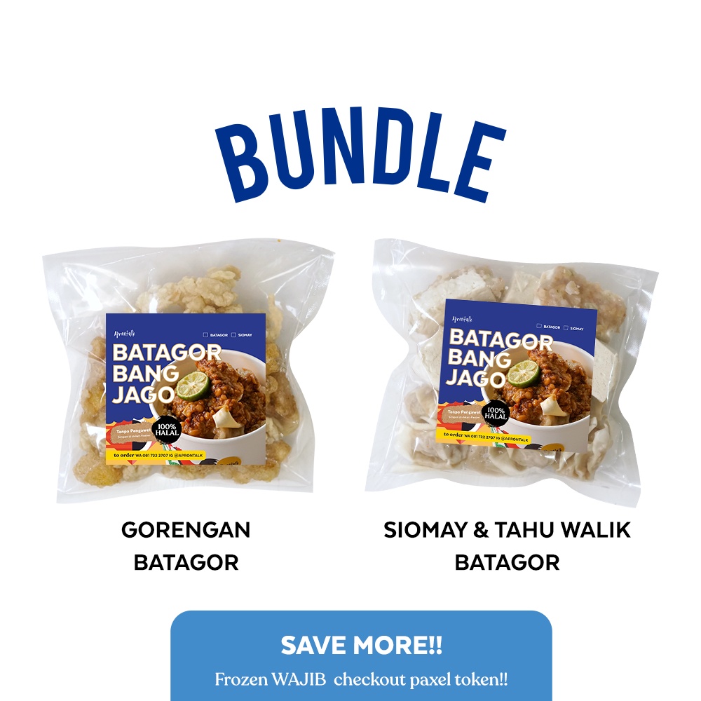 

Aprontalk - Bundling - Frozen Batagor COMBO - HALAL