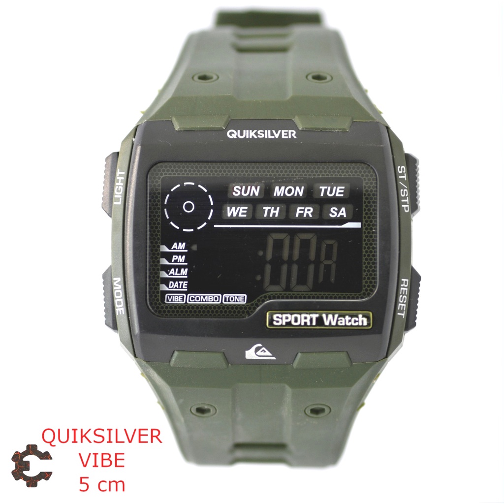 JAM TANGAN PRIA QUIKSILVER VIBE RUBBER DIGITAL - DIAMETER 5 CM