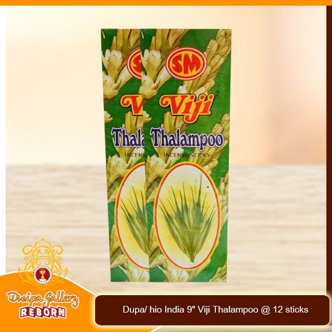 Dupa Hio Wangi Aromaterapi India Viji Thalampoo Lusinan @12 stick/pack