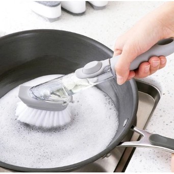 Sikat Pembersih wajan Panci Alat Pembersih Dapur Spons Sabun 2 IN 1