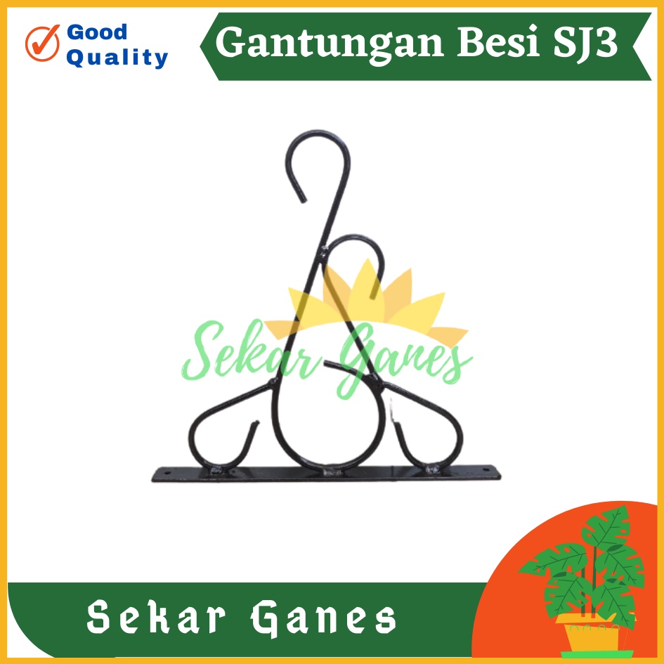 Sekarganes Standing Pot Gantung Besi SJ3 Gantungan Cantol Cantolan Pot Bunga Sangkar Burung Pot Gantung Besi Tanaman Hias Hiasan Dinding Tembok Tanaman Gantung Gantungan Pot Bunga Rak Bunga Dinding Tembok