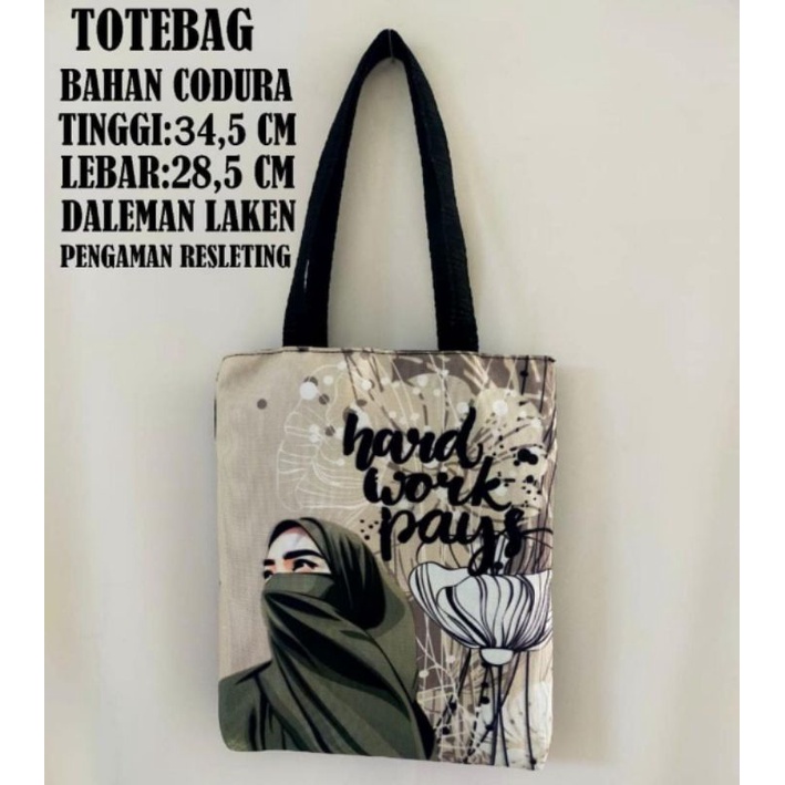 TOTEBAG SIMPLE PRINTING TALI CODURA/TALI BISBAN