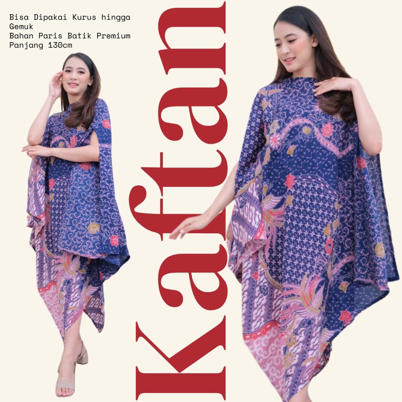 Vania Kaftan Batik Wanita Bahan Paris Premium