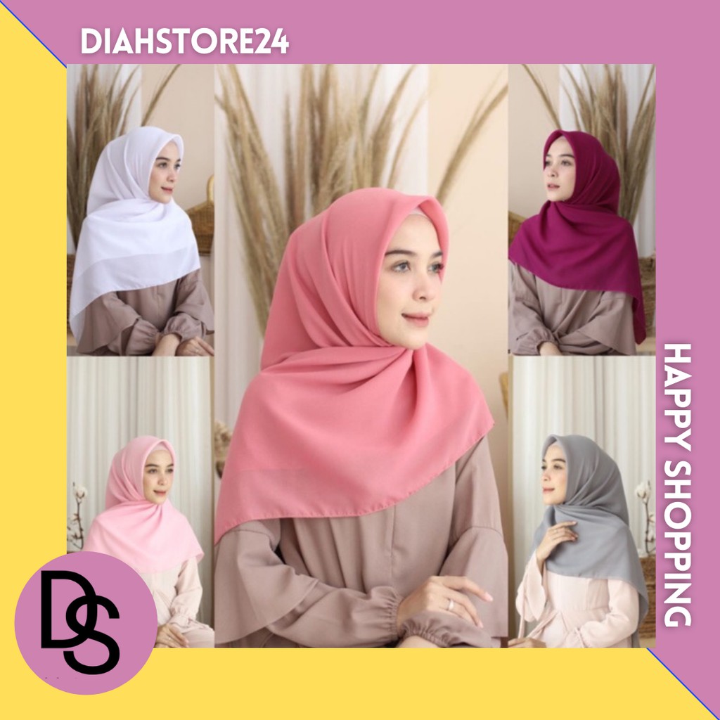 DS/BELLA SQUARE/HIJAB SEGIEMPAT/ POLYCOTTON PREMIUM/MURAH