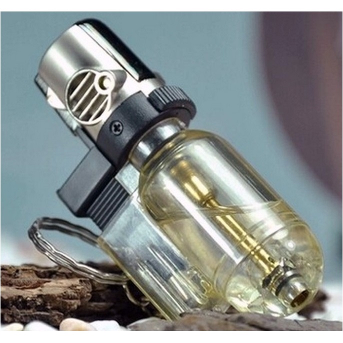 Korek Api Tin Pioneer Windproof Powerful Micro Gas Torch Flame 7MK2AF