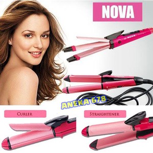 NOVA 2 in 1 BESAR TIPE NHC-1818SC ALAT CATOK / CURLY 2in1 1818 SC