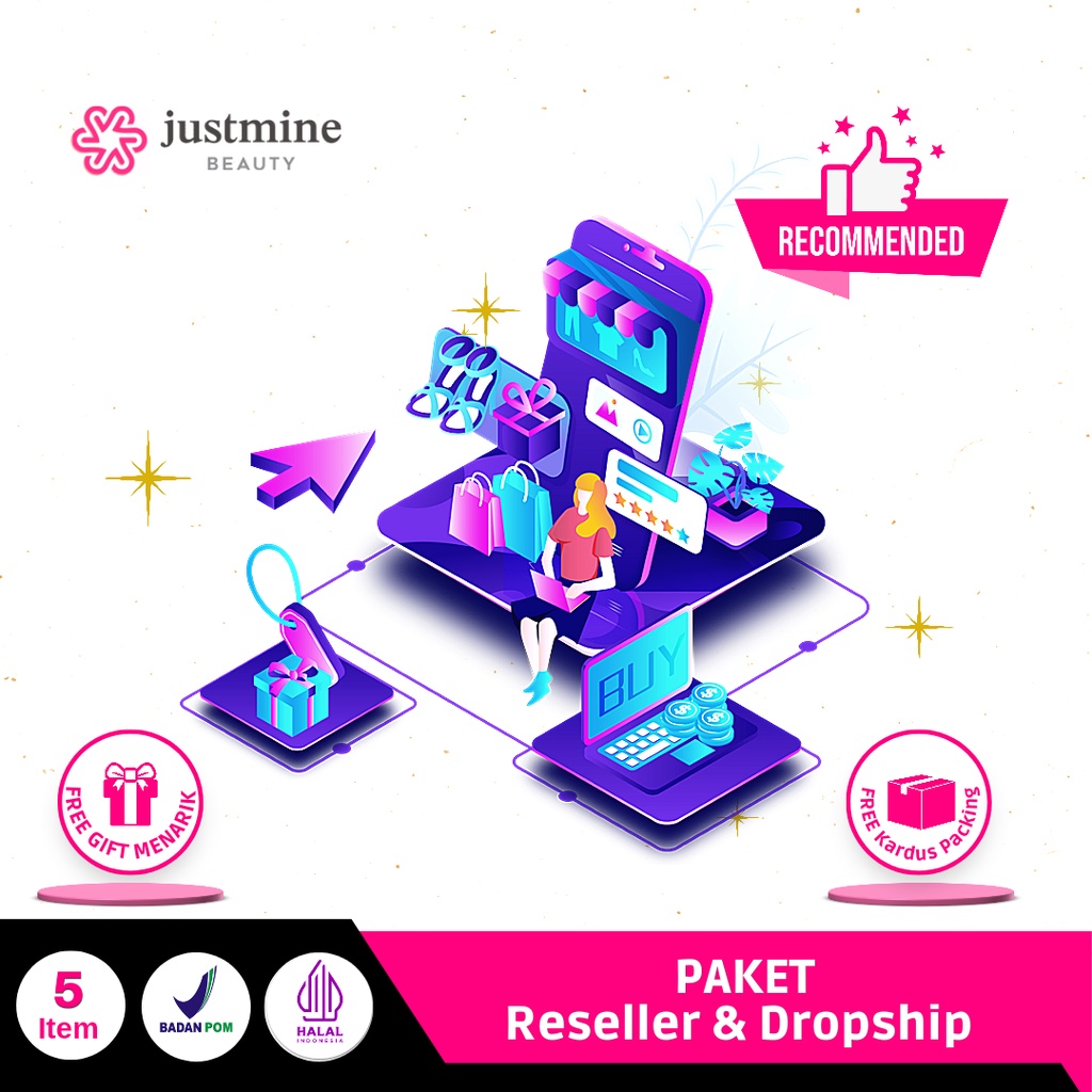 PAKET DROPSHIP RESELLER JUSTMINE