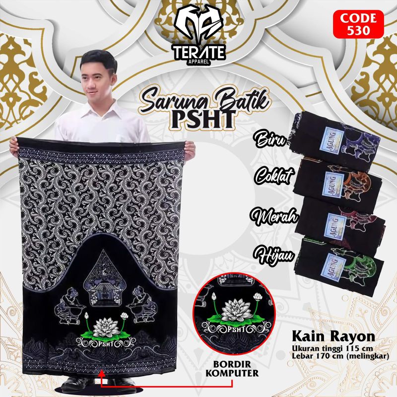 SARUNG BORDIR PSHT SARUNG BATIK PSHT SARUNG TERATE BORDIR SARUNG BATIK PSHT