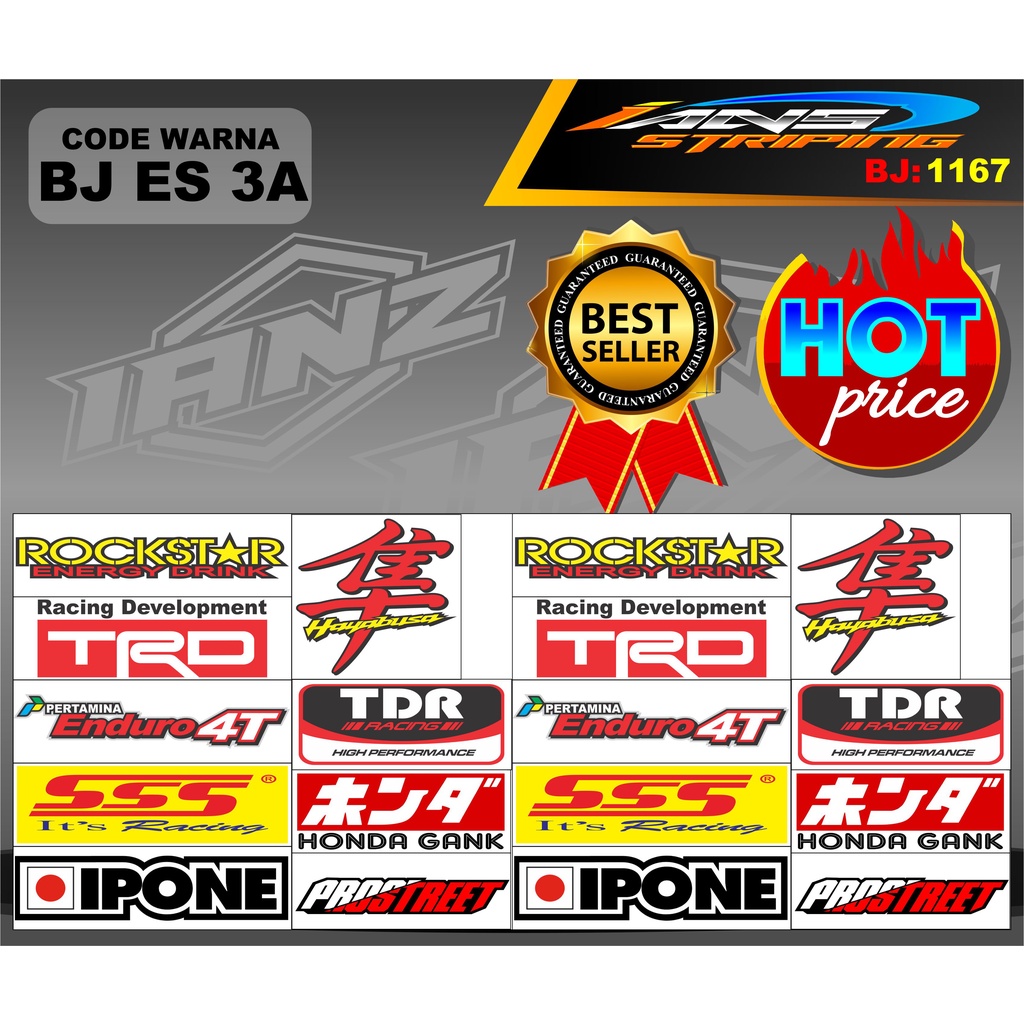 STIKER ESTETIK / STIKER PACK RACING HOLOGRAM / STIKER MOTOR SPONSOR / STIKER MOTOR TERBARU / stiker aestetic