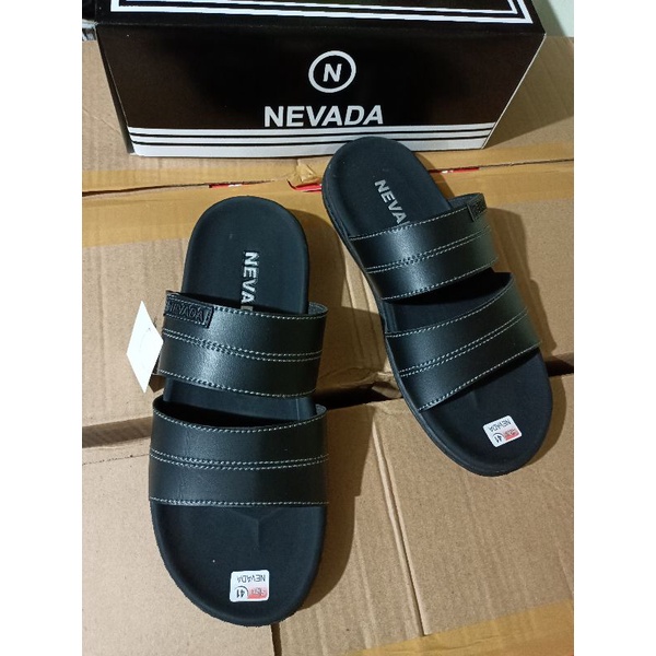 Sandal Kulit Pria Nevada Casual | Sendal Cowok Nevada New Fashion Pria Brand Matahari