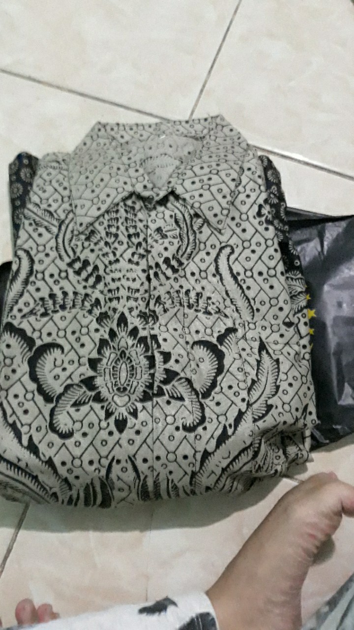 Bswart Batik Hrb026 Kenongo Hem Pendek Padi Pekalongan M L Xl Batik Pria Murah Modern Grosir Batik