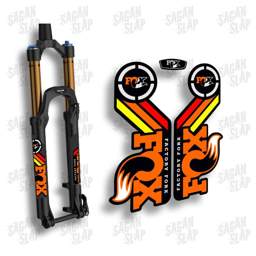 Stiker FOX Heritage Sticker decal fork sepeda mtb downhill