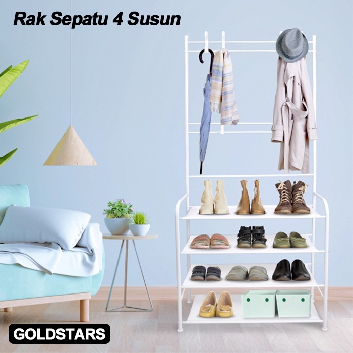 Rak Gantungan Baju, Rak Sepatu / Sepatu + Topi Rak HP25 670 Multifungsi