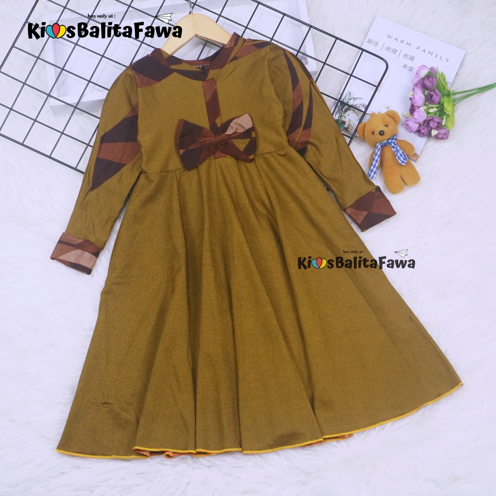 Gamis Pita Uk 2-3 Tahun / Gamis Anak Baju Murah Dress Muslim Ngaji Lengan Panjang Perempuan Cewek