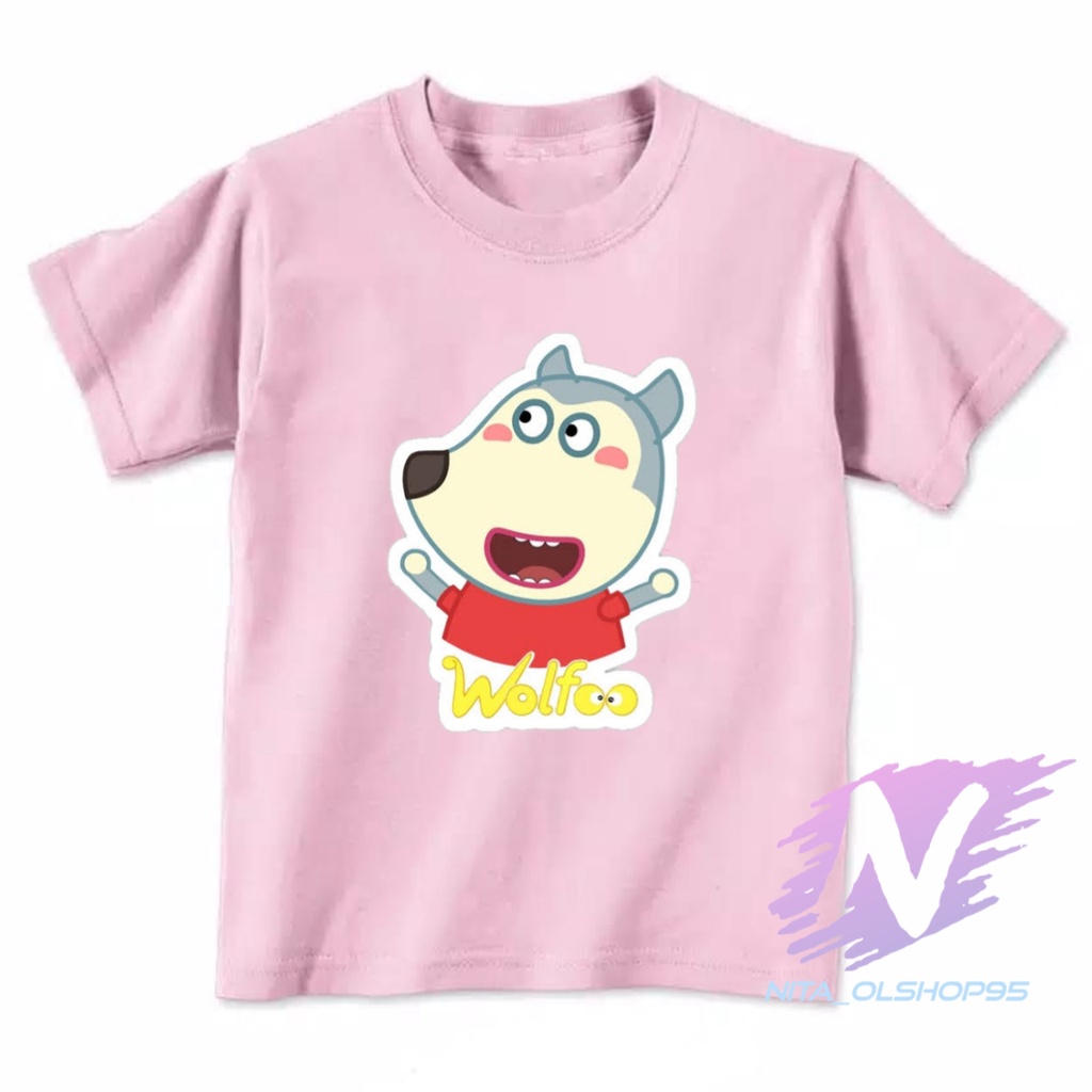 kaos wolfoo baju wolfoo kaos anak wolfo terbaru animasi kartun