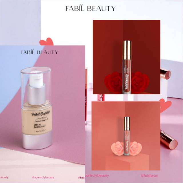 PAKET  MAKE UP SIMPLE FABIL BEAUTY |  DAY CREAM & LIPCREAM MATTE FABIL BEAUTY