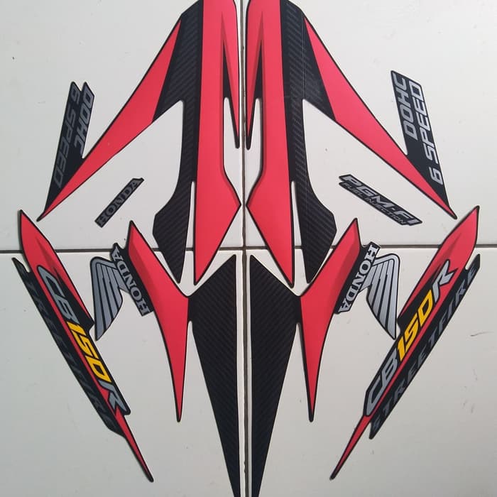 stiker striping CB150R StreetFire 2014 hitam