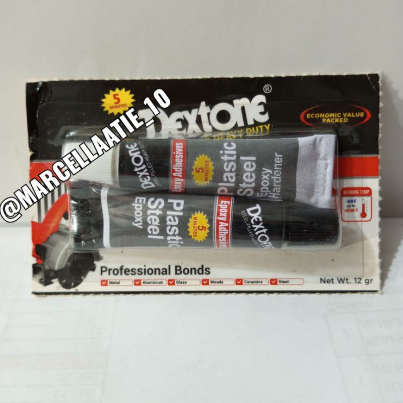 

1 pcs Lem Besi Plastik Dextone 5 menit 12 gram 12gram