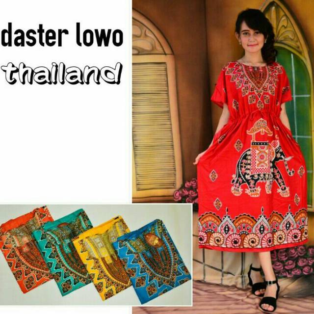 Daster Lowo Thailand | Lowo Bangkok | Batik | dress tananh abang | baju murah wanita