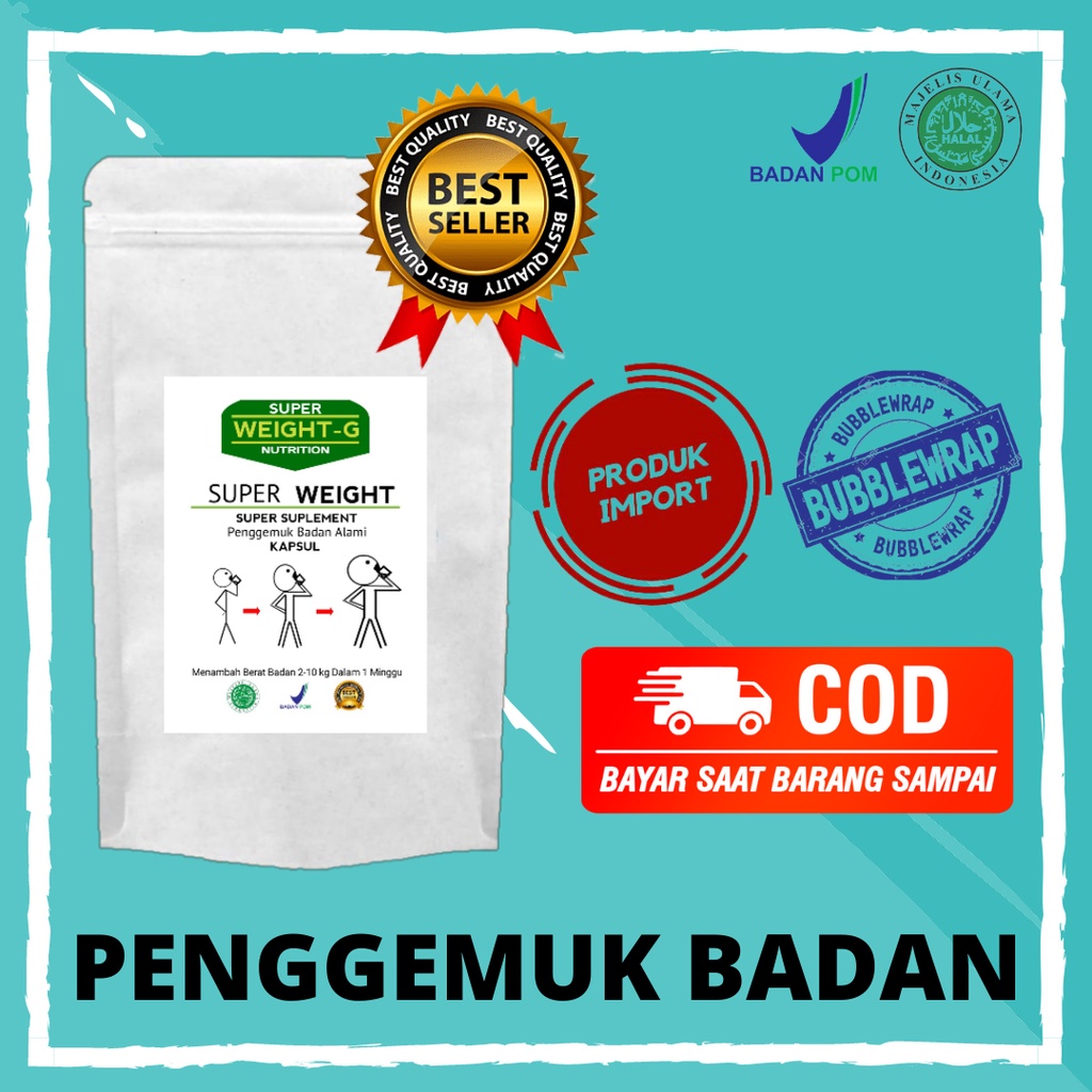 PENGGEMUK BADAN DEWASA ANAK SUPER WEIGHT GAIN MURAH IMPORT TERLARIS NUTRISI UNTUK PENGGEMUK PENAMBAH