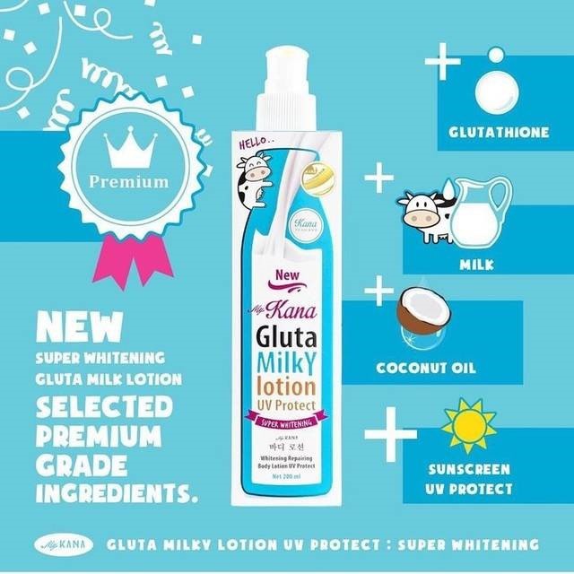 KANA LOTION MY KANA - GLUTA MILKY KANA LOTION WHITENING - MYKANA 100%